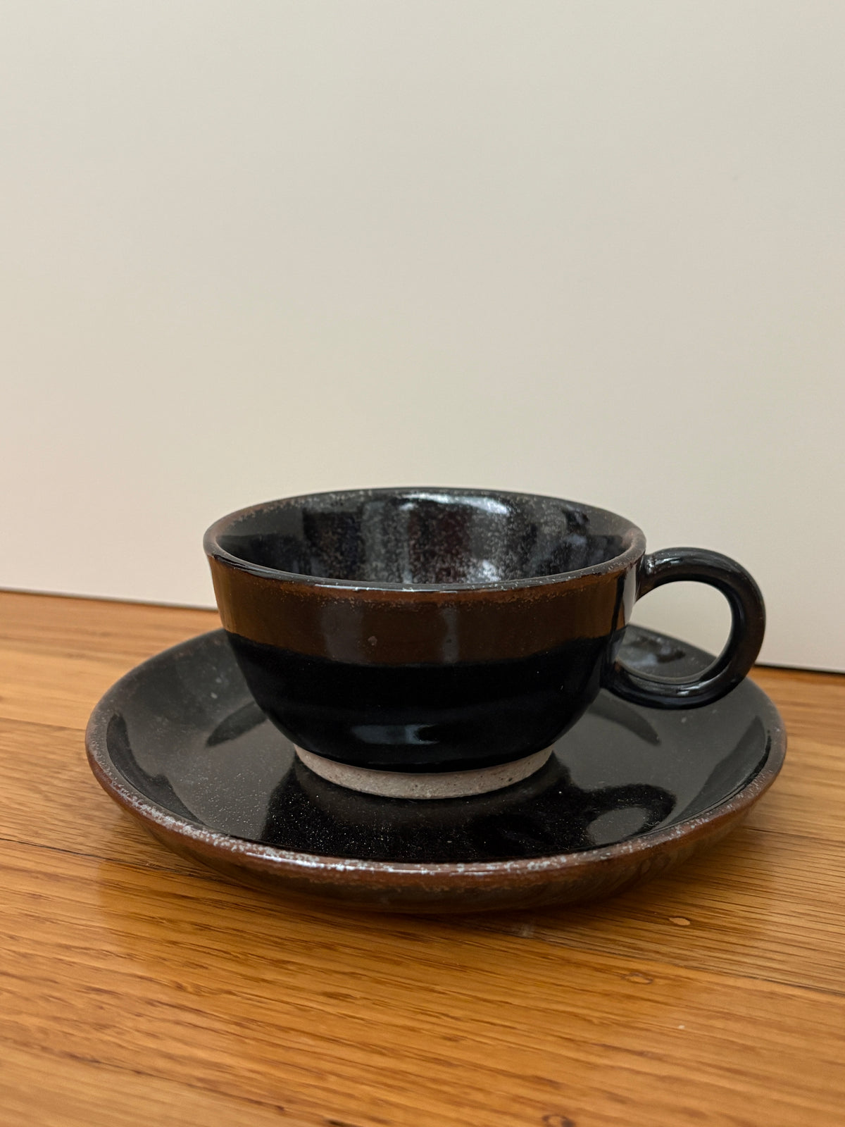 Espresso Cup & Saucer Set (8 oz.) | Glossy Midnight Black