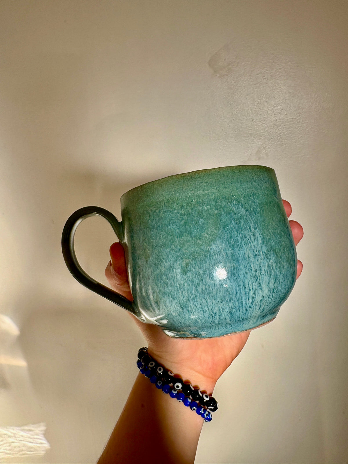 Wide Ceramic Coffee Mug (18 oz.) | Pacific Blue