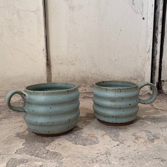 Groovy Ceramic Mug (10 oz.) | Speckled Matte Sky Blue