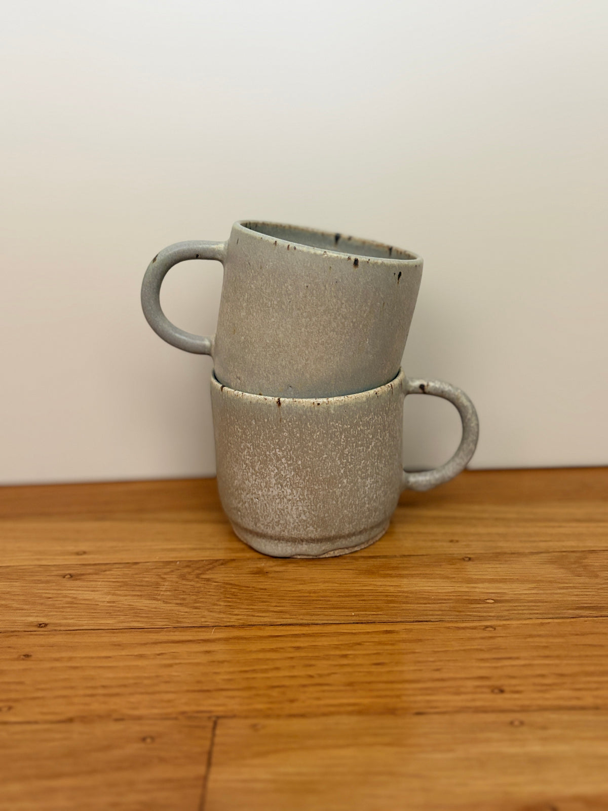 Everyday Ceramic Mug with Skinny Rounded Handle (12 oz.) | Matte Robin’s Egg Blue