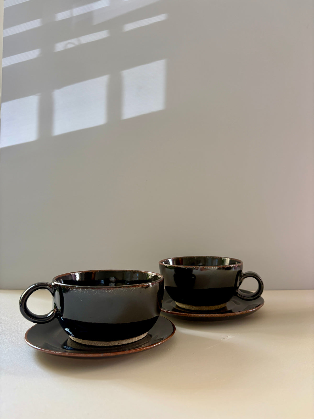 Espresso Cup & Saucer Set (8 oz.) | Glossy Midnight Black