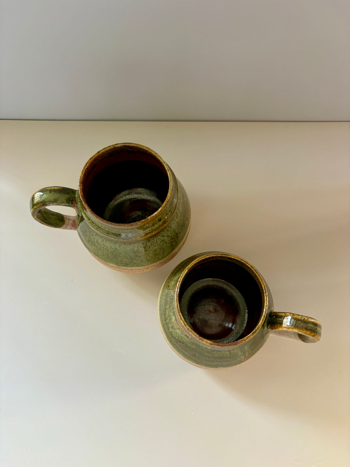 Wavy Ceramic Mug (12 fl oz.) | Speckled Green