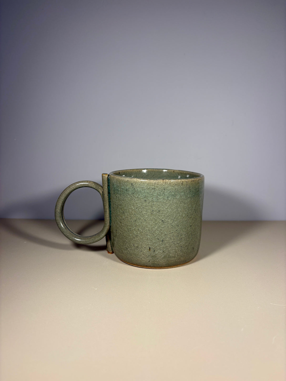Chunky Ceramic Mug with Loop Handle (15 oz.)